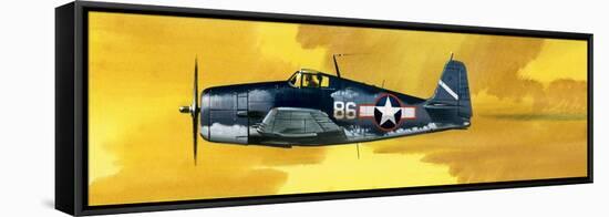 Grumman F6F-3 Hellcat-Wilf Hardy-Framed Premier Image Canvas