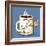 Grumpy Coffee Cartoon Character Eating A Donut-Tony Oshlick-Framed Premium Giclee Print