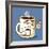 Grumpy Coffee Cartoon Character Eating A Donut-Tony Oshlick-Framed Premium Giclee Print