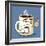 Grumpy Coffee Cartoon Character Eating A Donut-Tony Oshlick-Framed Premium Giclee Print