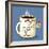 Grumpy Coffee Cartoon Character Eating A Donut-Tony Oshlick-Framed Premium Giclee Print