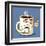 Grumpy Coffee Cartoon Character Eating A Donut-Tony Oshlick-Framed Art Print