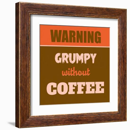 Grumpy Without Coffee 1-Lorand Okos-Framed Art Print