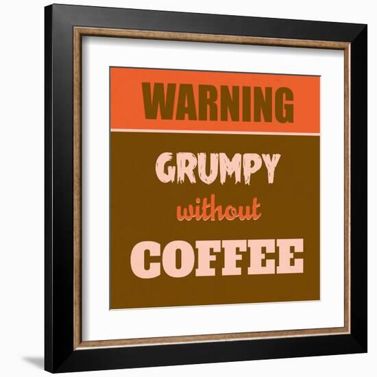 Grumpy Without Coffee 1-Lorand Okos-Framed Art Print