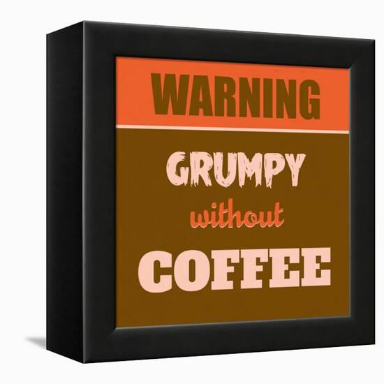 Grumpy Without Coffee 1-Lorand Okos-Framed Stretched Canvas