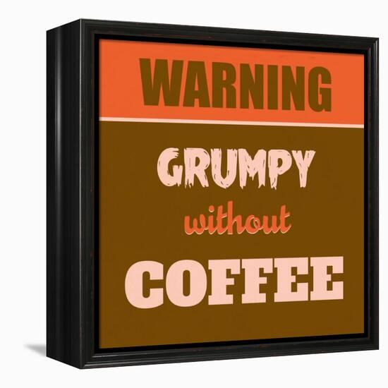 Grumpy Without Coffee 1-Lorand Okos-Framed Stretched Canvas