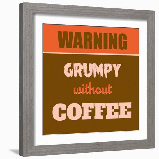 Grumpy Without Coffee 1-Lorand Okos-Framed Premium Giclee Print