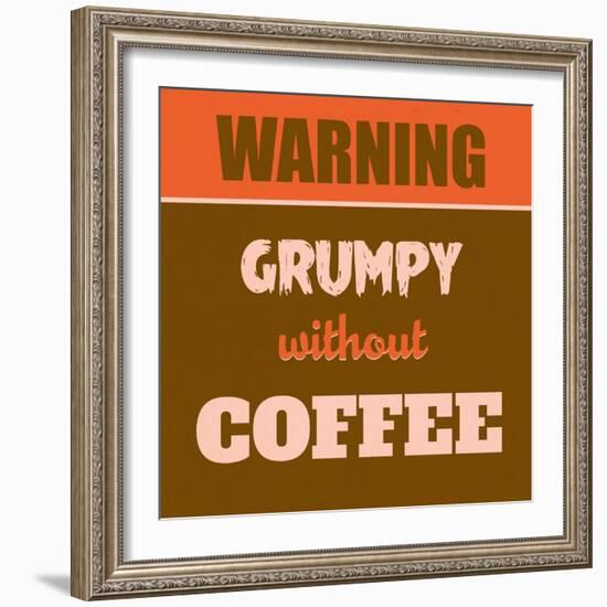 Grumpy Without Coffee 1-Lorand Okos-Framed Art Print