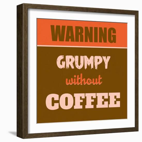 Grumpy Without Coffee 1-Lorand Okos-Framed Art Print