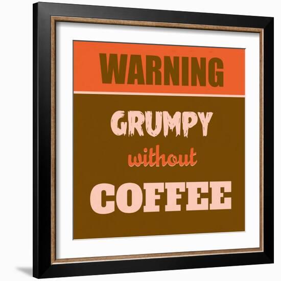 Grumpy Without Coffee 1-Lorand Okos-Framed Art Print