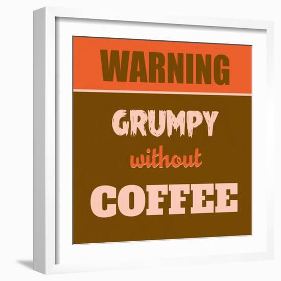 Grumpy Without Coffee 1-Lorand Okos-Framed Art Print