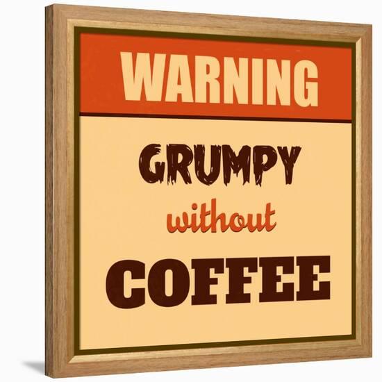 Grumpy Without Coffee-Lorand Okos-Framed Stretched Canvas