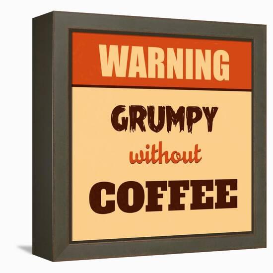 Grumpy Without Coffee-Lorand Okos-Framed Stretched Canvas