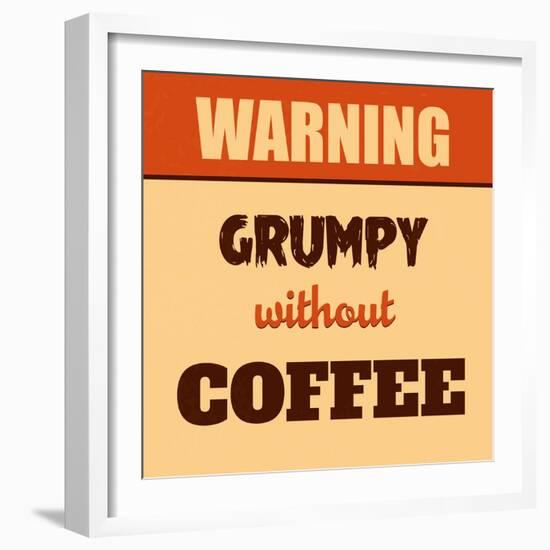 Grumpy Without Coffee-Lorand Okos-Framed Premium Giclee Print