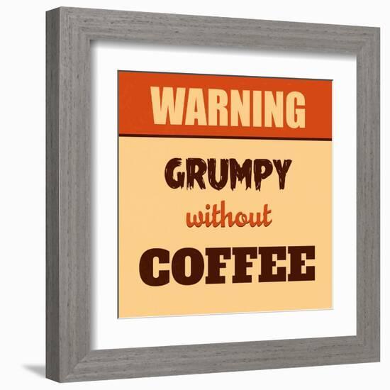 Grumpy Without Coffee-Lorand Okos-Framed Art Print