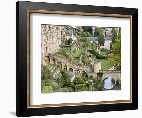 Grund Neighborhood, Luxembourg City, Luxembourg-William Sutton-Framed Photographic Print