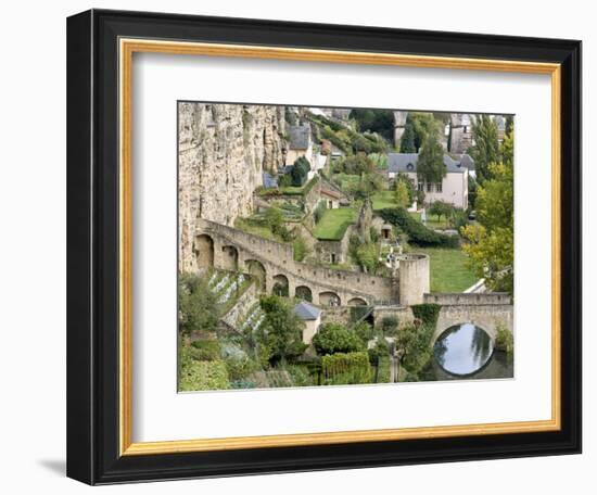 Grund Neighborhood, Luxembourg City, Luxembourg-William Sutton-Framed Photographic Print