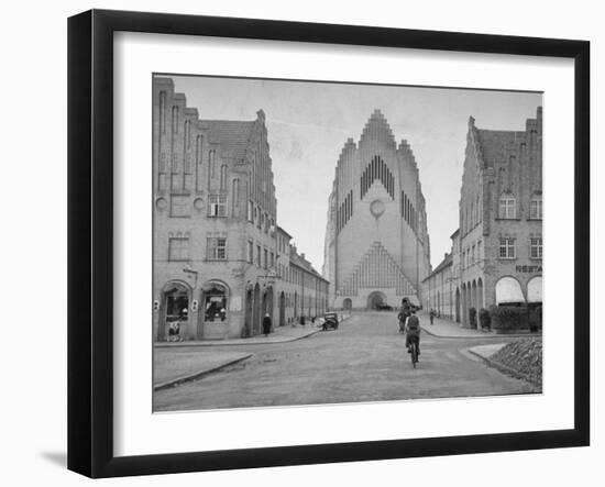 Grundtvig Church in the City of Copenhagen-null-Framed Photographic Print