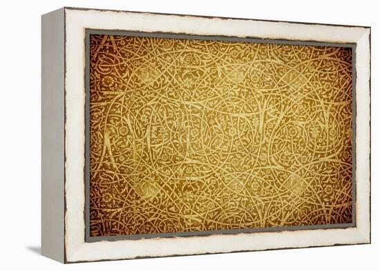 Grunge Background With Oriental Ornaments-javarman-Framed Stretched Canvas