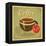 Grunge Card With Coffee Cup-elfivetrov-Framed Stretched Canvas