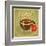 Grunge Card With Coffee Cup-elfivetrov-Framed Art Print