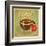 Grunge Card With Coffee Cup-elfivetrov-Framed Art Print