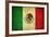 Grunge Flag Of Mexico-Graphic Design Resources-Framed Art Print