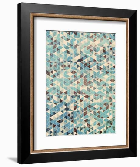 Grunge Geometry-Simon C^ Page-Framed Art Print