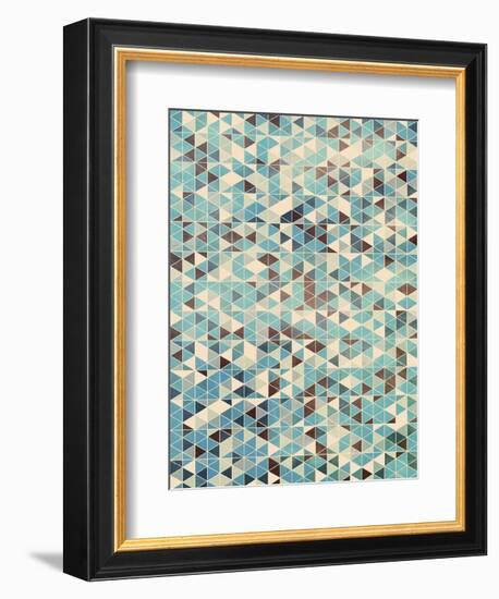 Grunge Geometry-Simon C^ Page-Framed Art Print