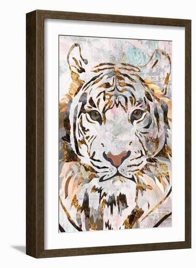 Grunge Gold Tiger-Sarah Manovski-Framed Giclee Print