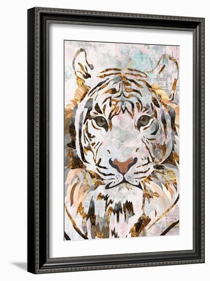 Grunge Gold Tiger-Sarah Manovski-Framed Giclee Print