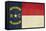 Grunge Illustration Of North Carolina State Flag, United States Of America-Speedfighter-Framed Stretched Canvas