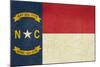 Grunge Illustration Of North Carolina State Flag, United States Of America-Speedfighter-Mounted Art Print