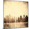 Grunge Image Of New York Skyline-javarman-Mounted Art Print