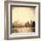 Grunge Image Of New York Skyline-javarman-Framed Art Print