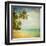 Grunge Image Of Tropical Beach-javarman-Framed Art Print