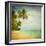 Grunge Image Of Tropical Beach-javarman-Framed Art Print