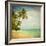 Grunge Image Of Tropical Beach-javarman-Framed Art Print