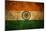 Grunge India Flag-darrenwhi-Mounted Art Print