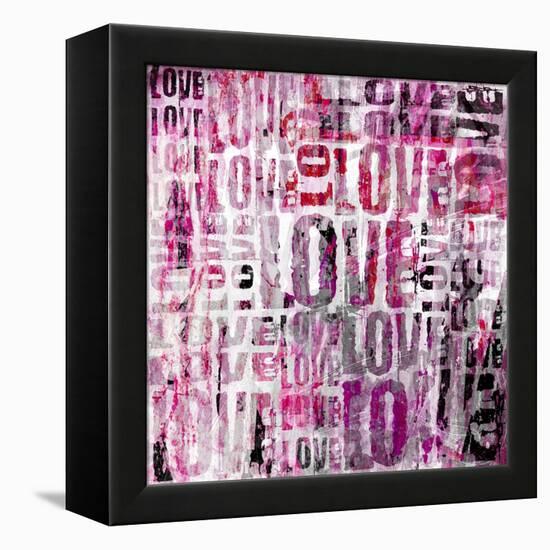 Grunge Love Square-Roseanne Jones-Framed Premier Image Canvas