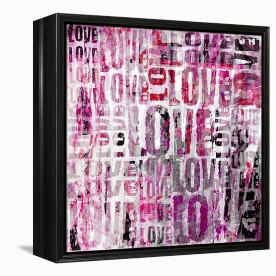 Grunge Love Square-Roseanne Jones-Framed Premier Image Canvas