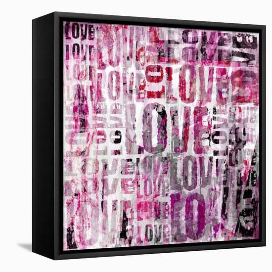 Grunge Love Square-Roseanne Jones-Framed Premier Image Canvas