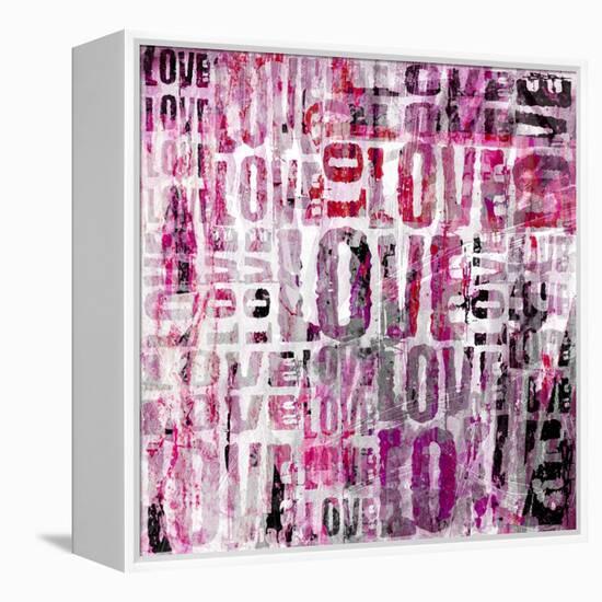 Grunge Love Square-Roseanne Jones-Framed Premier Image Canvas