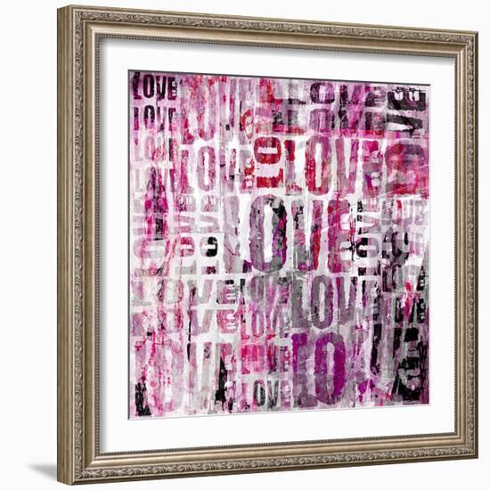 Grunge Love Square-Roseanne Jones-Framed Giclee Print