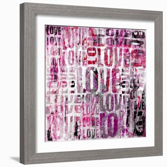 Grunge Love Square-Roseanne Jones-Framed Giclee Print