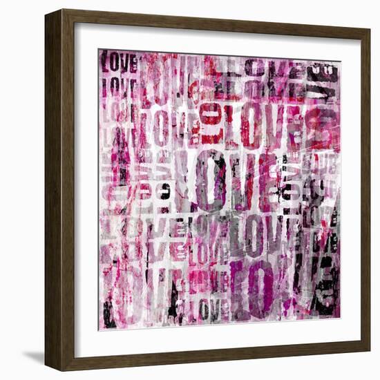 Grunge Love Square-Roseanne Jones-Framed Giclee Print