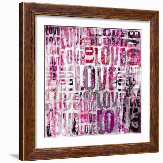 Grunge Love Square-Roseanne Jones-Framed Giclee Print