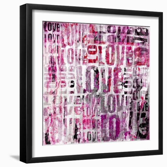 Grunge Love Square-Roseanne Jones-Framed Giclee Print