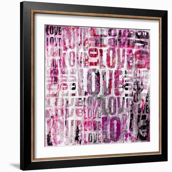 Grunge Love Square-Roseanne Jones-Framed Giclee Print