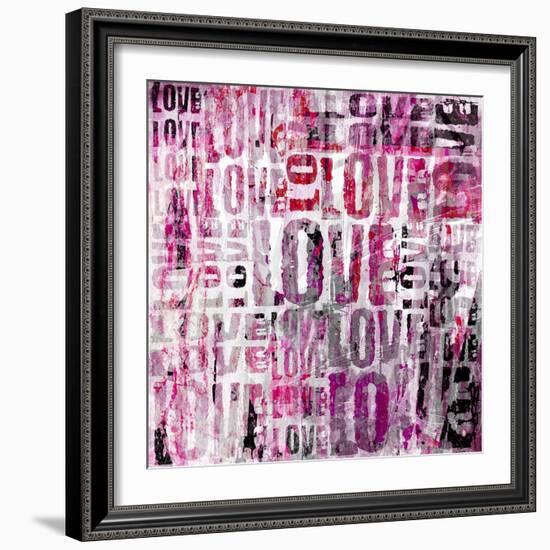 Grunge Love Square-Roseanne Jones-Framed Giclee Print